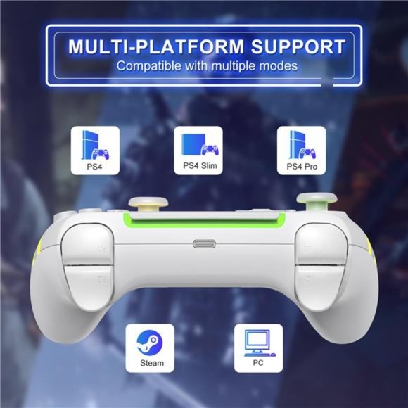 Wireless Controller with Dual Vibration, 6-Axis Motion, Audio Function - Picture 3 of 7